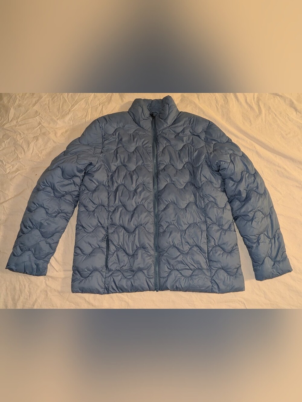 Huk Wave Jacket Size L Blue Packable Women's